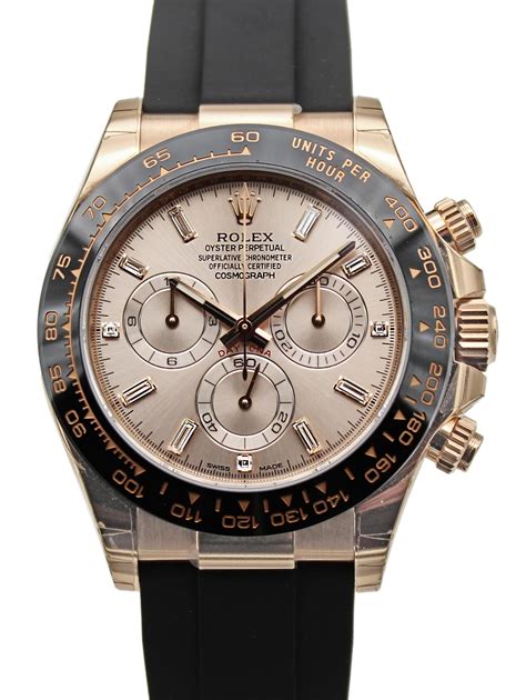 rolex daytona 18k rose gold men& 39|daytona rolex gold price.